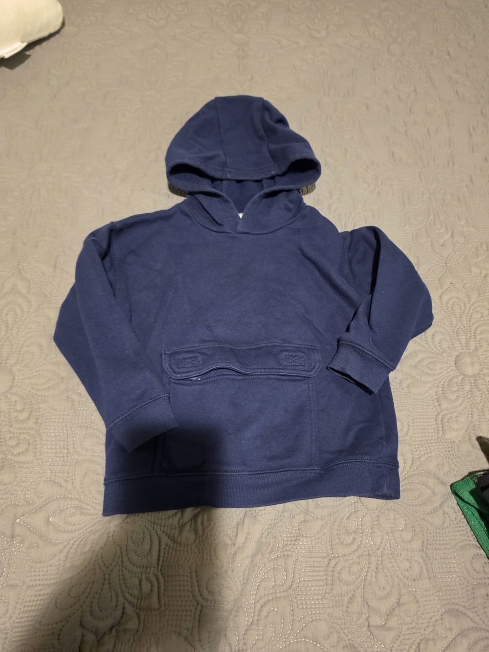 Classic Navy Hooded Pullover Sweater - Boys